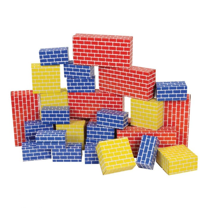 Primary Image of Brick Block Large Building Set - 44 Pieces