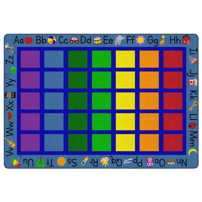 Primary Image of ABC Primary Phonics Seating Carpet - 8'4" x 12' Rectangle