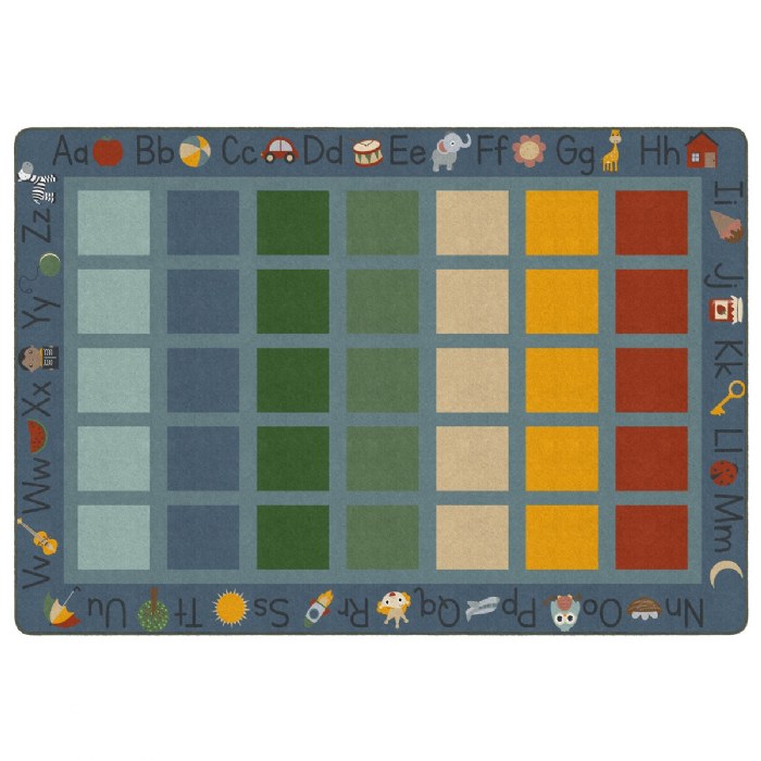 Primary Image of ABC Natural Phonics Seating Carpet - 8'4" x 12' Rectangle