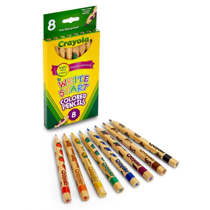 Primary Image of Crayola&reg; 8-Pack Eco-Friendly Write Start Colored Pencils