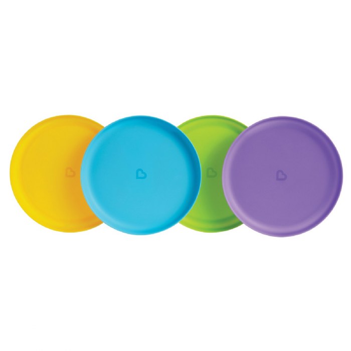 Alternate Image #1 of Multicolor Plates - Set of 4