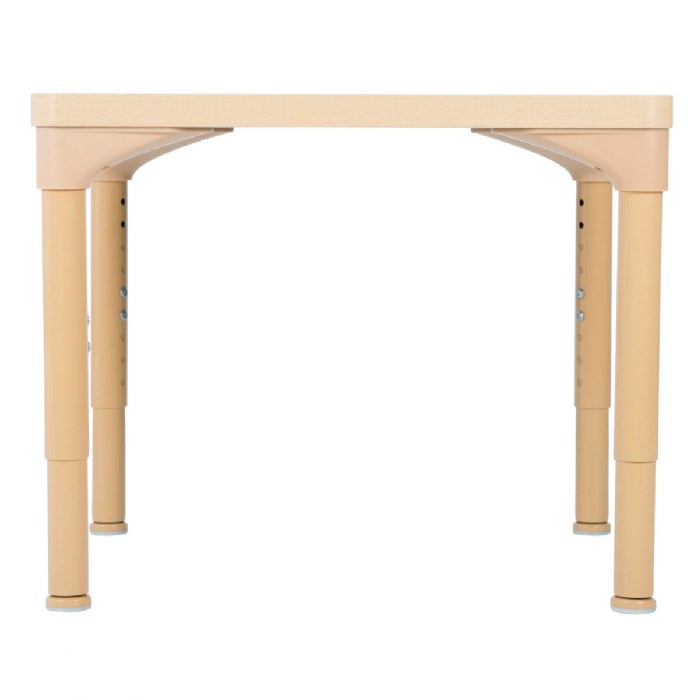 Alternate Image #1 of Laminate 24" x 24" Square Table With 21" - 30" Adjustable Legs