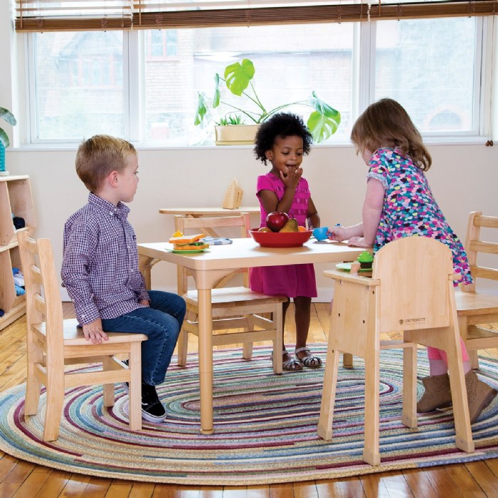 Alternate Image #1 of Laminate 24" x 24" Square Table With 21" - 30" Adjustable Legs