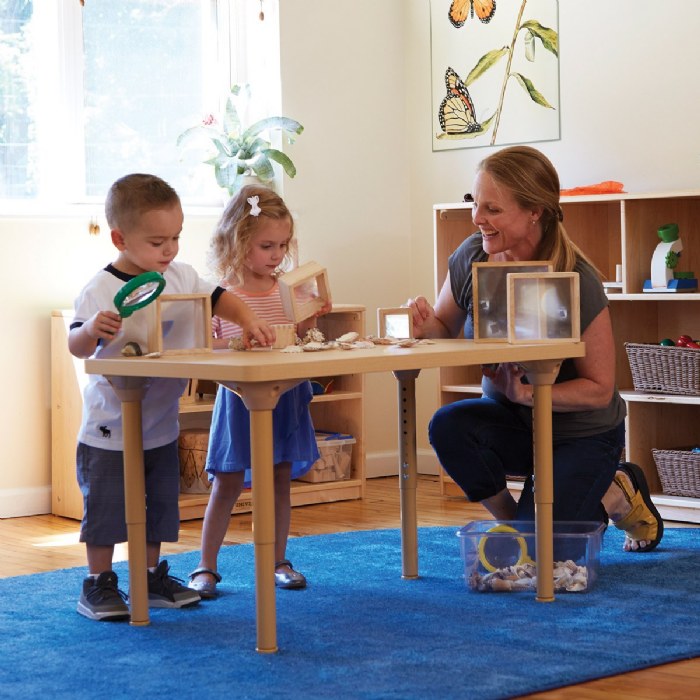 Alternate Image #1 of Laminate 24" x 36" Rectangle Table With 15" - 24" Adjustable Legs