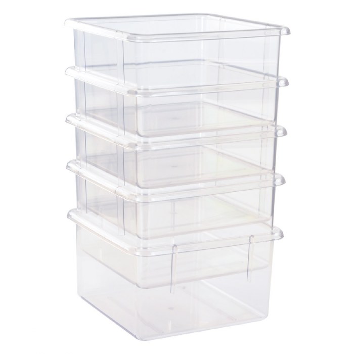 Alternate Image #1 of 5 Clear Bins for 10-Cubby Wall Locker