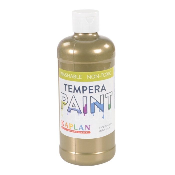 Primary Image of Metallic Brass Tempera 16 oz. Paint