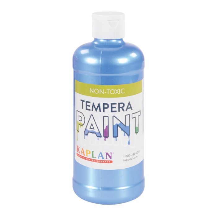 Primary Image of Sparkle Tempera 16 oz. Paint - Blue