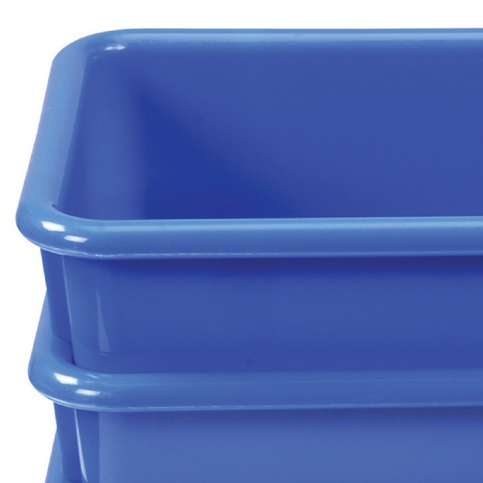 Alternate Image #1 of Blue Colored Storage Bin - Set of 5