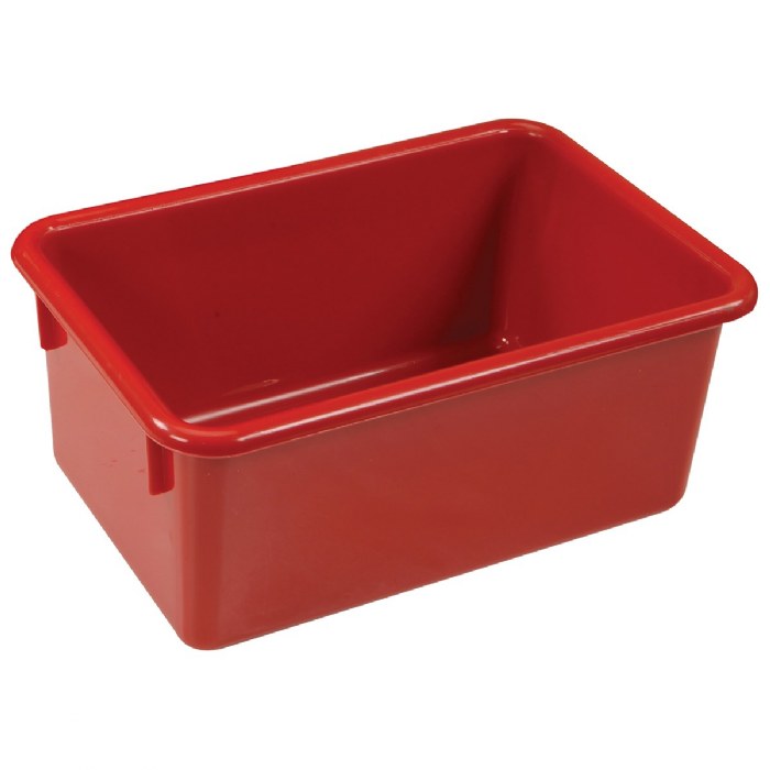 Alternate Image #1 of Red Colored Storage Bin - Set of 5
