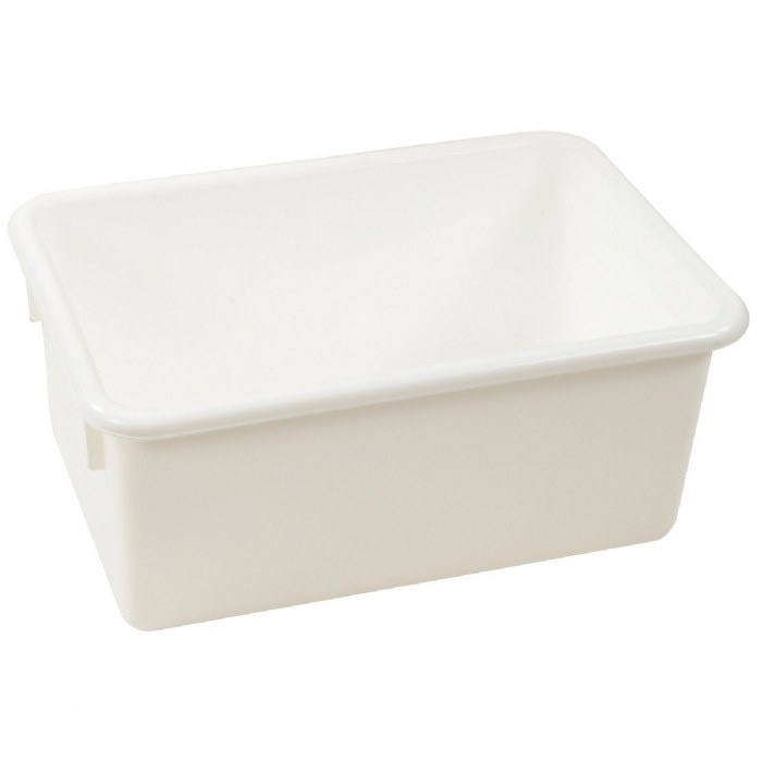 Alternate Image #1 of White Colored Storage Bin - Set of 5