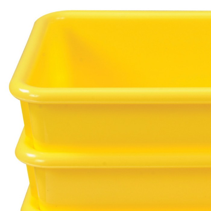 Alternate Image #1 of Yellow Colored Storage Bin - Set of 5