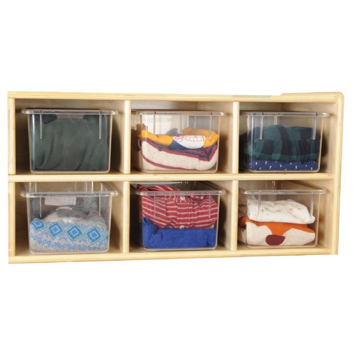 Alternate Image #1 of Clear Storage Bins - Set of 5