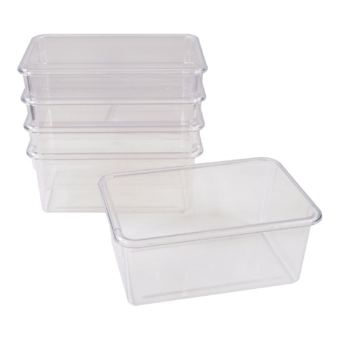 Primary Image of Clear Storage Bins - Set of 20
