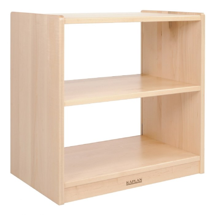 Primary Image of 24" Two-Shelf Maple Toddler Storage with Acrylic Back