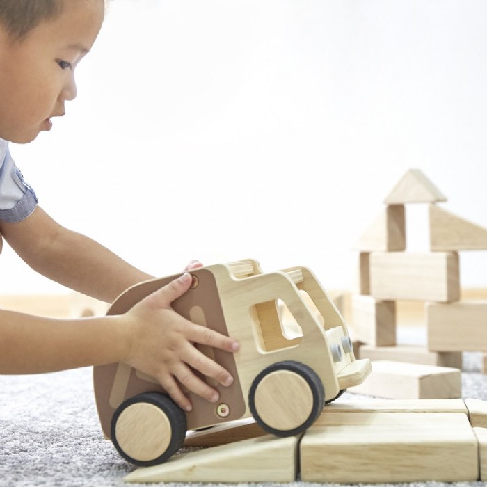 Alternate Image #1 of Wooden Garbage Truck