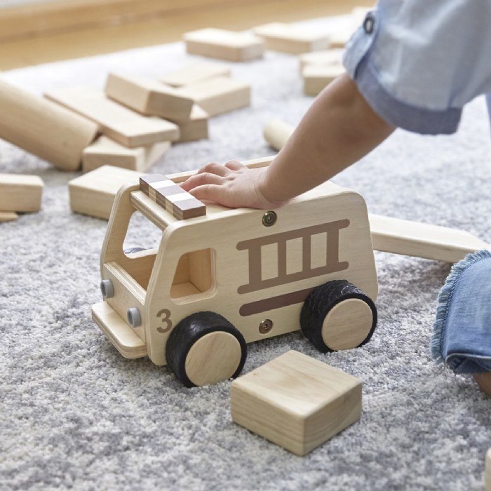 Alternate Image #1 of Wooden Fire Truck