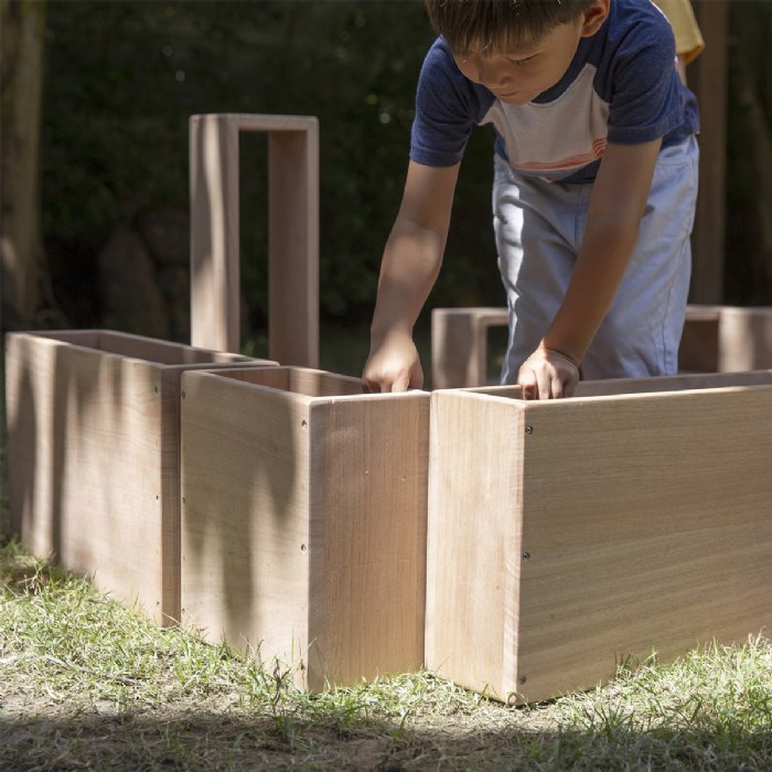 Alternate Image #1 of Outdoor Hollow Blocks - 25 Piece Set