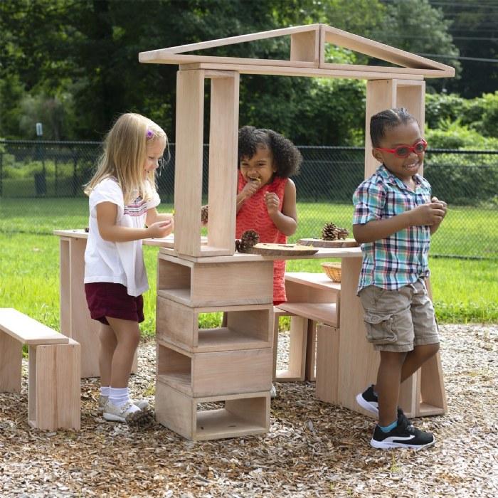 Alternate Image #1 of Outdoor Hollow Blocks - 25 Piece Set