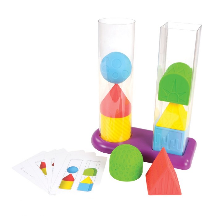 Primary Image of Geostacker Sorting and Stacking Toy - 11 Pieces