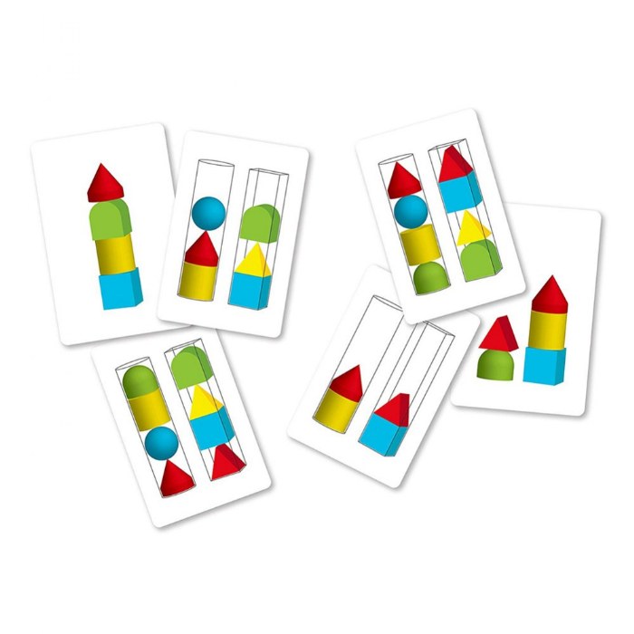 Alternate Image #1 of Geostacker Sorting and Stacking Toy - 11 Pieces