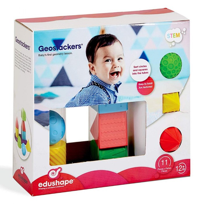 Alternate Image #1 of Geostacker Sorting and Stacking Toy - 11 Pieces
