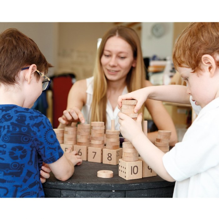 Alternate Image #1 of 1 - 10 Number Stacker - Count and Learn