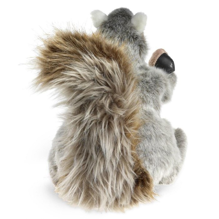 Alternate Image #1 of Soft Gray Squirrel Hand Puppet