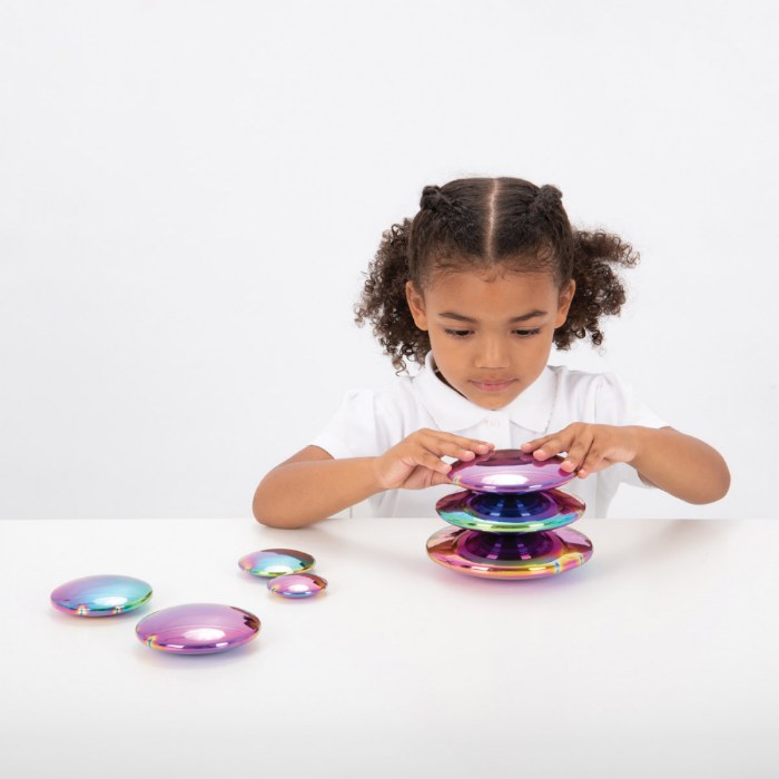Alternate Image #1 of Sensory Reflective Buttons Color Burst - 7 Pieces