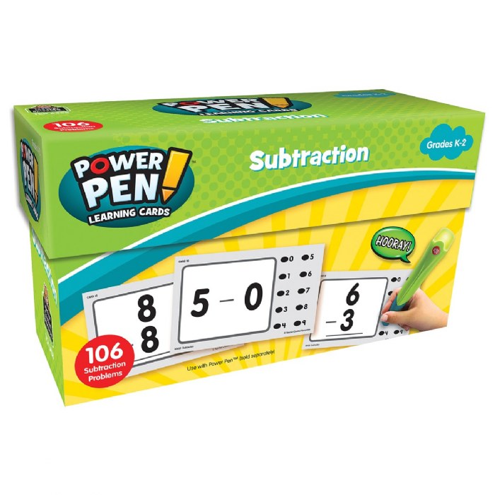 Primary Image of Power Pen Cards - Subtraction
