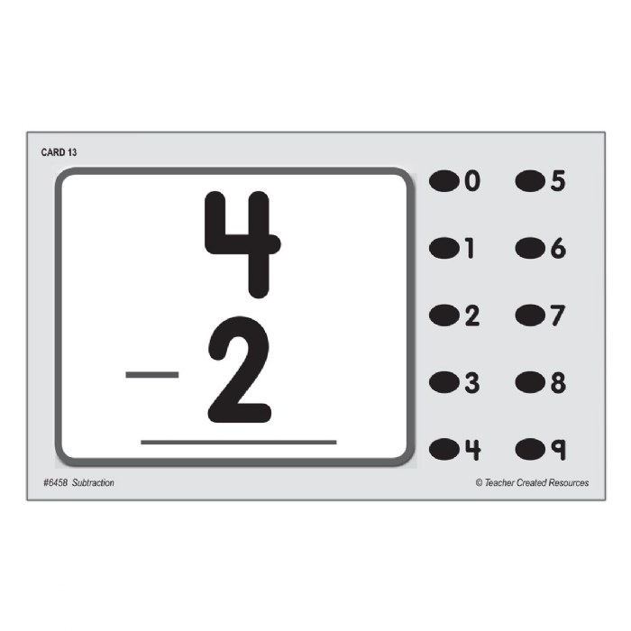 Alternate Image #1 of Power Pen Cards - Subtraction