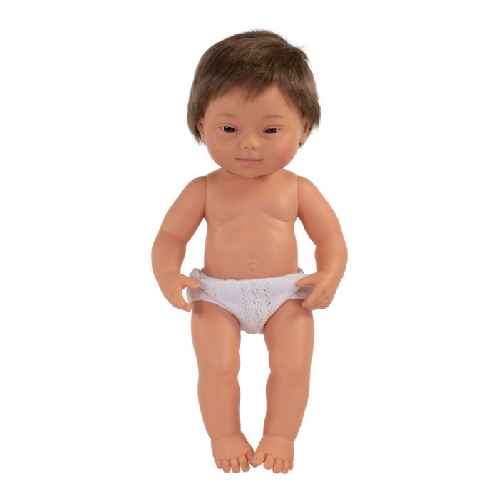 Alternate Image #1 of Doll with Down Syndrome - Caucasian Boy 15"