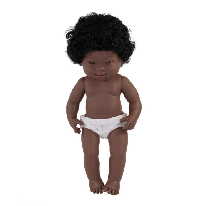 Alternate Image #1 of Doll with Down Syndrome - African Girl 15"