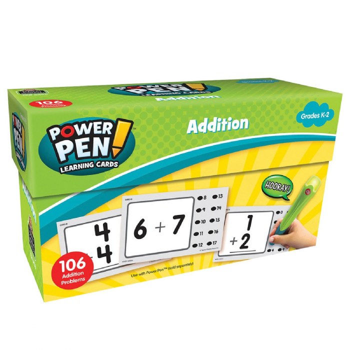 Alternate Image #1 of Power Pen Learning Math Quiz Cards - Set of 7