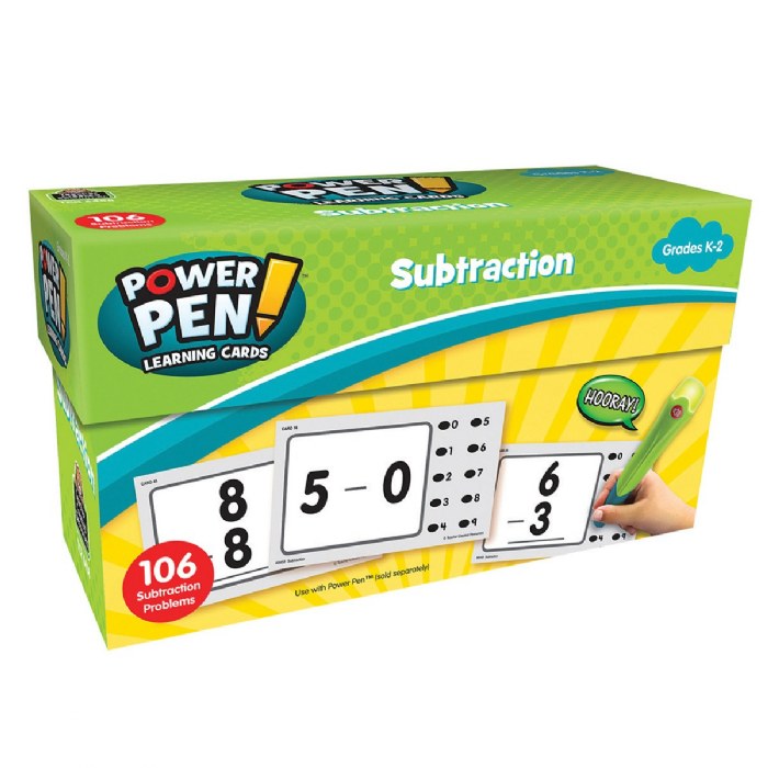 Alternate Image #1 of Power Pen Learning Math Quiz Cards - Set of 7