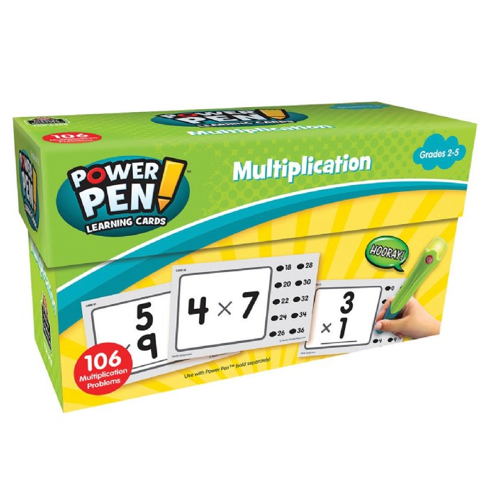 Alternate Image #1 of Power Pen Learning Math Quiz Cards - Set of 7