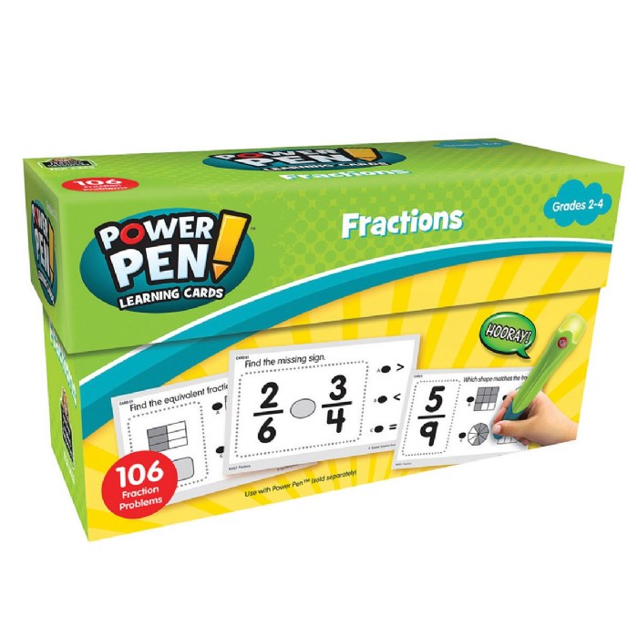 Alternate Image #1 of Power Pen Learning Math Quiz Cards - Set of 7