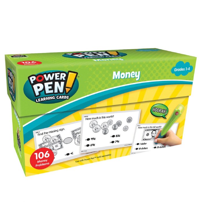 Alternate Image #1 of Power Pen Learning Math Quiz Cards - Set of 7