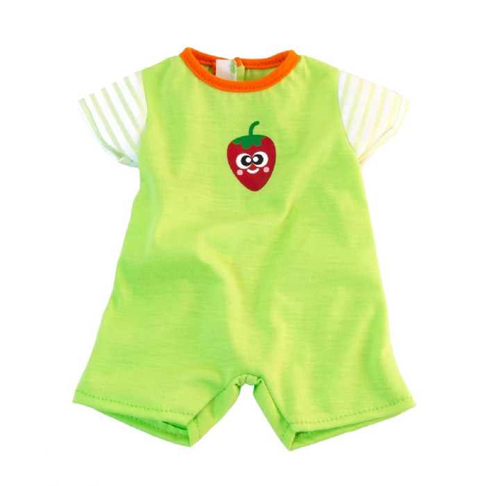Primary Image of Warm Weather PJ Doll Clothes - Green Pajamas - Clothing for 15 3/4" anatomically correct doll