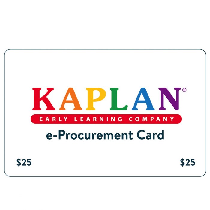 Primary Image of Kaplan Electronic Procurement Card - $25