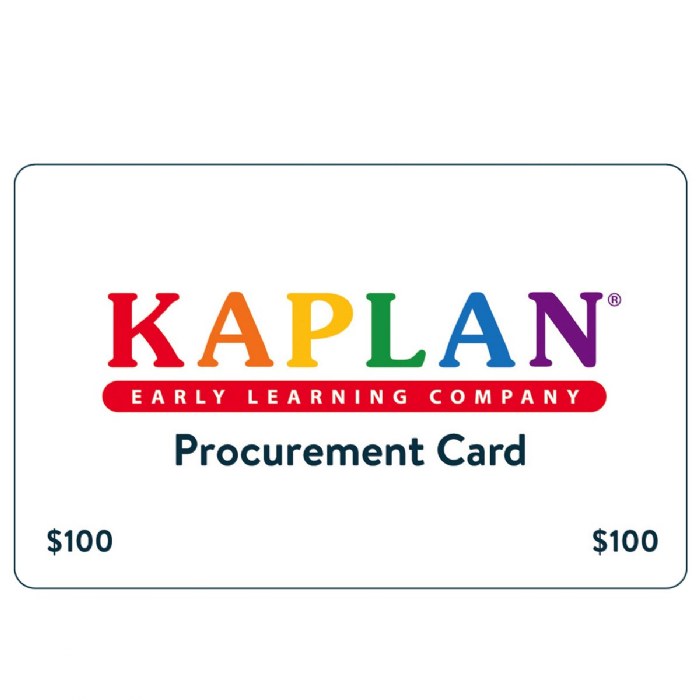 Primary Image of Kaplan Procurement Card - $100