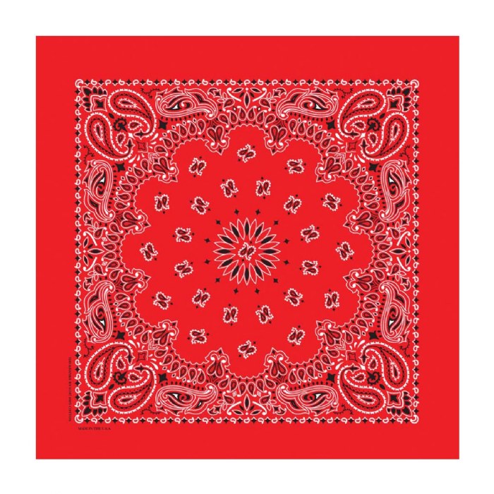 Alternate Image #1 of Red Bandana - Set of 10