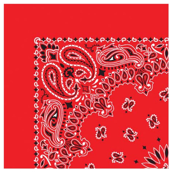 Alternate Image #1 of Red Bandana - Set of 10