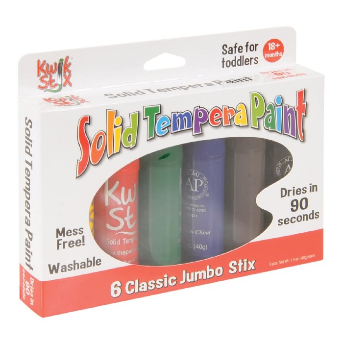 Alternate Image #1 of Toddler Jumbo Kwik Stix Drawing Set - 6 Classic Colors