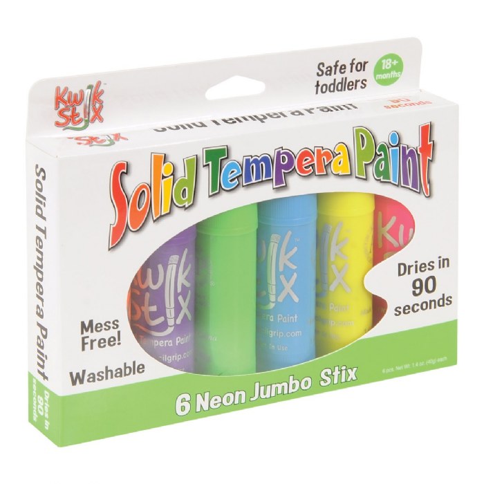 Alternate Image #1 of Toddler Jumbo Kwik Stix Drawing Set - 6 Neon Colors