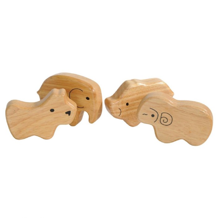 Alternate Image #1 of Soft Sounds Wooden Animal Shakers - Set of 4