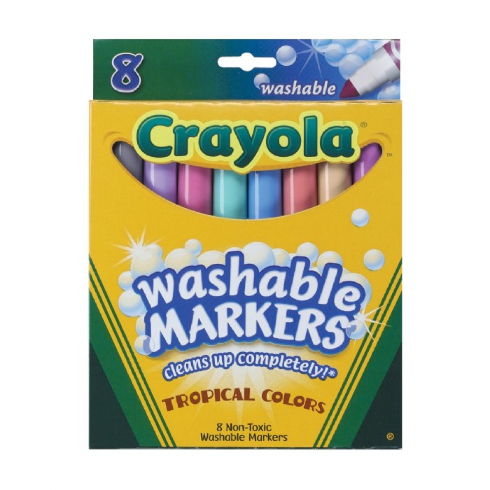 Alternate Image #1 of Crayola&reg; Tropical Colors Washable Markers 8 Count - Set of 10