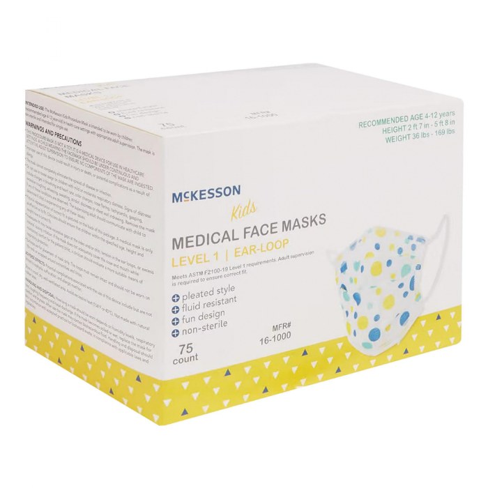 Primary Image of Child-Sized Disposable Face Masks - Box of 75
