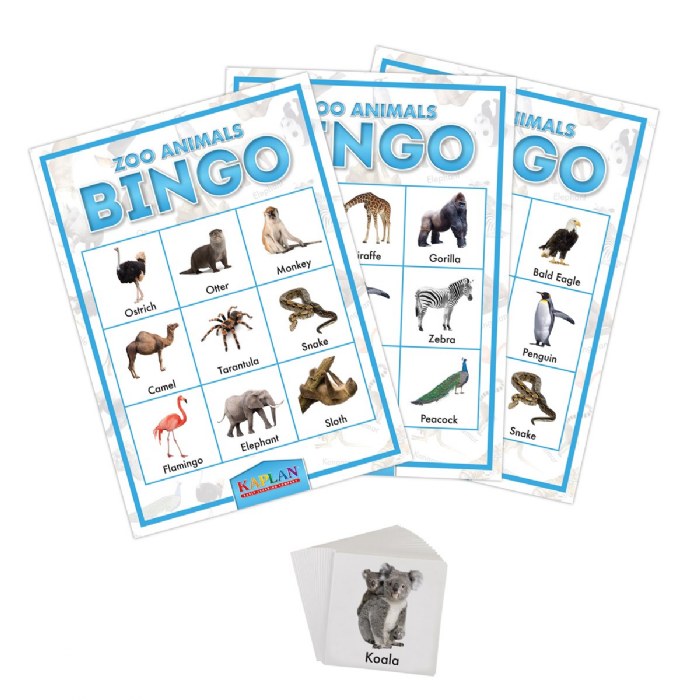 Alternate Image #1 of Kaplan Zoo Animals Bingo Learning Game