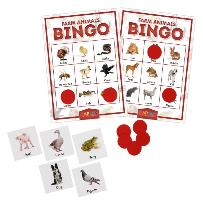 Primary Image of Kaplan Farm Animals Bingo Game