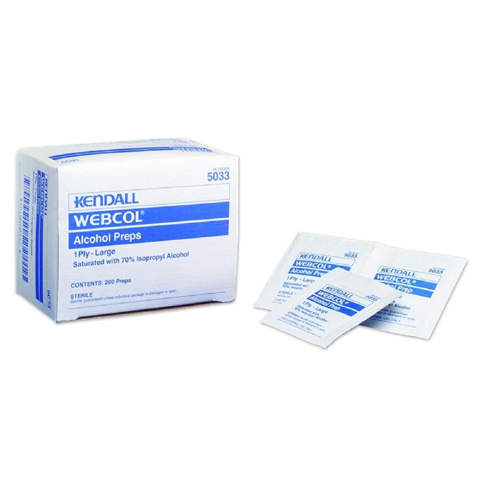 Primary Image of Alcohol Prep Wipes 1.75"L x 1.75"W